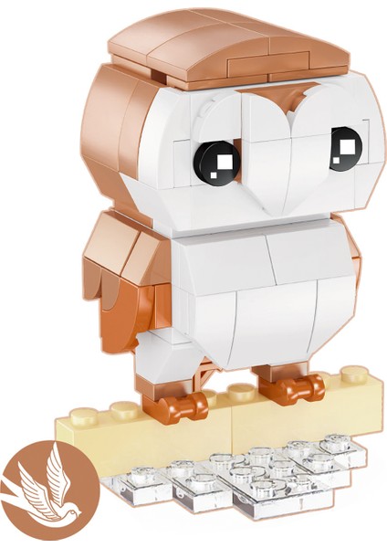 Blok Hayvan Figürleri - Baykuş 113 Parça