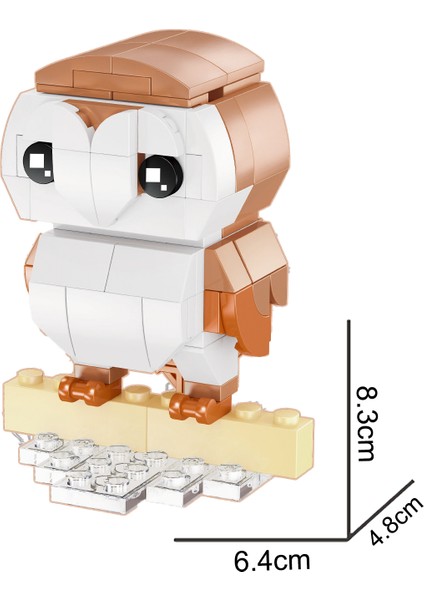 Blok Hayvan Figürleri - Baykuş 113 Parça fiyatları