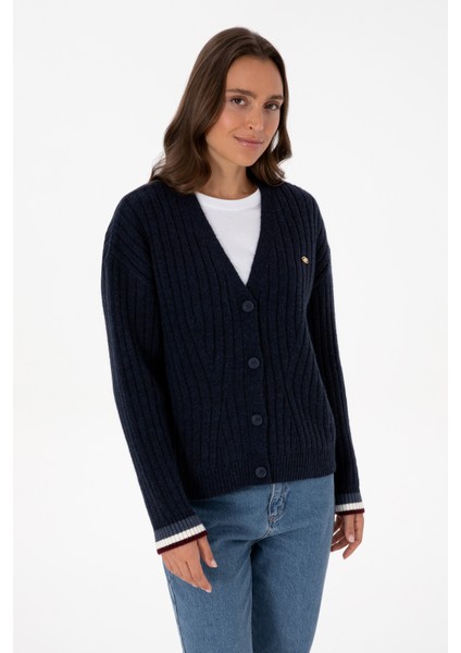 Kadın Lacivert Hırka (Triko) 50310022-VR033