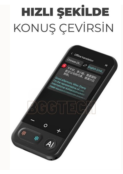 Chatgpt Entegre Akıllı Çeviri Cihazı 0.5 Sn Tepki Süresi Yapay Zeka Destekli 139 Dil Çevirmen fiyatları