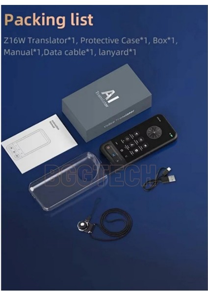 Chatgpt Entegre Akıllı Çeviri Cihazı 0.5 Sn Tepki Süresi Yapay Zeka Destekli 139 Dil Çevirmen fırsatları