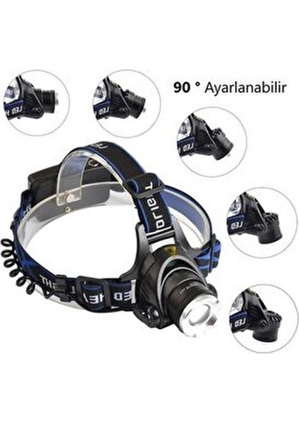 5 W Şarjlı Dimlenebilir Poyraz Kafa Lambası Alüminyum Kasa 70x48x37 mm indirimleri