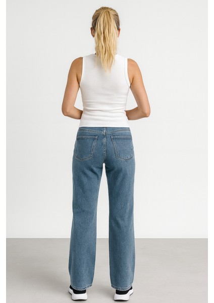 Lopez 1003 Normal Bel Açık Mavi Comfort Straight Jeans Kadın modelleri