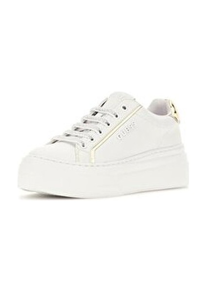 Kadın Sneaker Beyaz Renk Düz Tabanlı Rahat Kullanım için Modern Stil