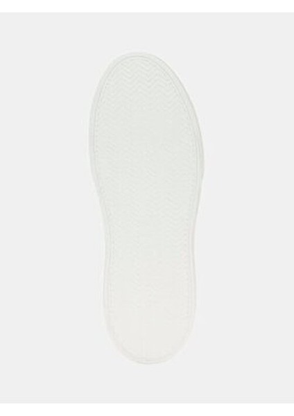 Kadın Sneaker Beyaz Renk Düz Tabanlı Rahat Kullanım için Modern Stil