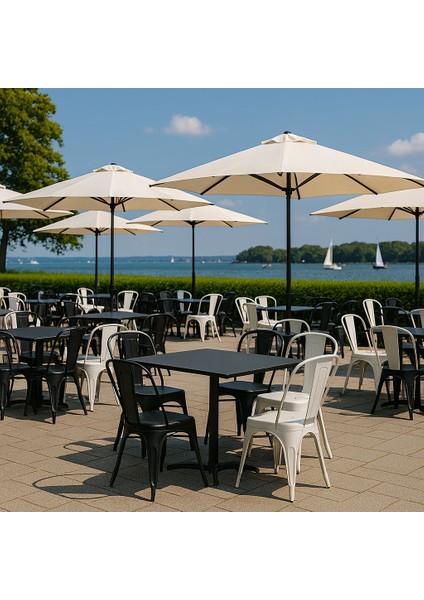 Tolix Kolsuz Metal Sandalye-Siyah(4 Adet) modelleri