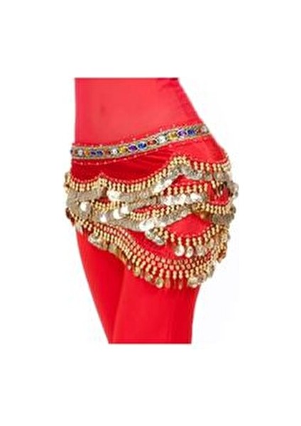 Şakira Kemeri Kırmızı Kadife 150 cm Uzunluk 22 cm Genişlik 320 gr Aksesuar