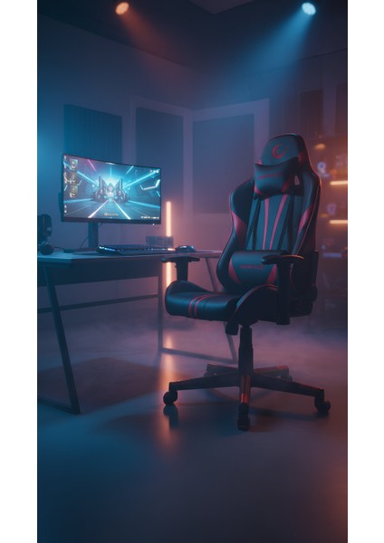 KL-R17 Titan Kırmızı/siyah Oyuncu Koltuğu