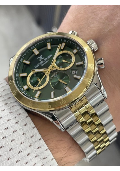 Kadranı Yeşil Kordonu Çelik Göstergeleri Aktif Erkek Kol Saati modelleri