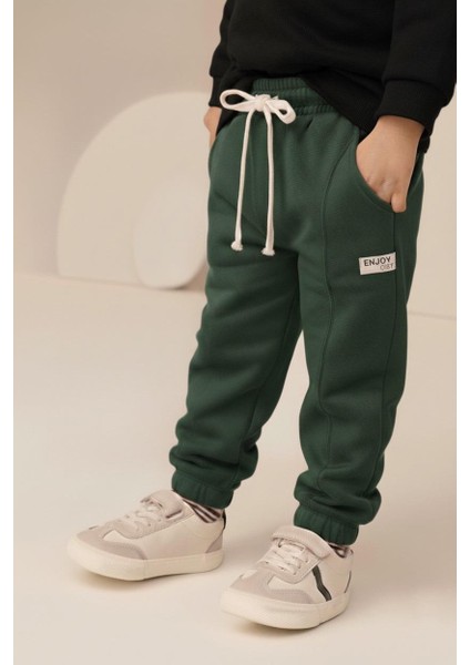 Paçalı Eşofman 2-8 Yaş Haki Yeşil fırsatları