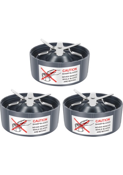 Nutribullet 600W/ 900W Modeller Için 3 Parça Yedek Çıkarcı Bıçağı Yedek Parçalar Bıçağı (Yurt Dışından)