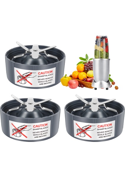 Nutribullet 600W/ 900W Modeller Için 3 Parça Yedek Çıkarcı Bıçağı Yedek Parçalar Bıçağı (Yurt Dışından) modelleri