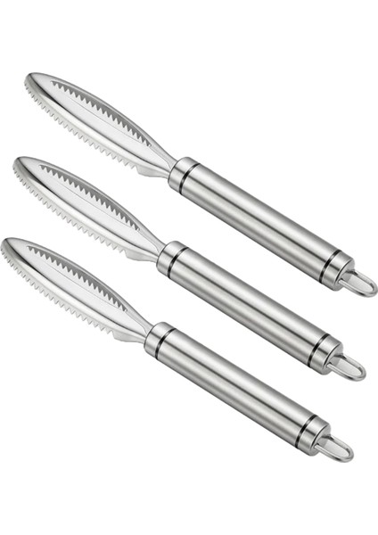 Balık Pulları Fırçası Balık Pulları Temizleyici Paslanmaz Çelik Tırtıklı Kolay Çıkarılabilir Balık Pulları Temizleme Fırçası Mutfak Aletleri (Yurt Dışından)