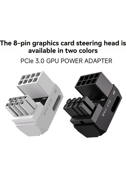8-Pin Pcle 3.0 Gpu Güç Adaptörü 180 Derece Konnektör Güç Sağ Açı Dirsek Adaptörü Masaüstü Bilgisayarlar Grafik D (Yurt Dışından) indirimleri