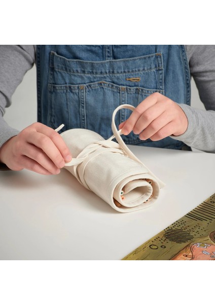 Solfagel Katlanır Kalem Kutusu Bej 46 x 21 cm fırsatları