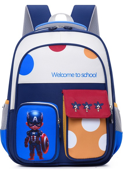Yeni Çocuk Okul Çantası Erkek ve Kız Çizgi Film Sırt Çantası (Yurt Dışından)