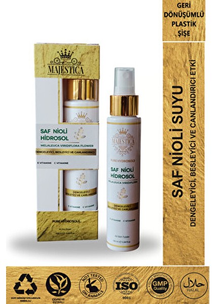 Nioli Hidrosol Suyu 100 ml Türkiye Menşeli Doğal İçeriklerle Formüle Edilmiştir fırsatları