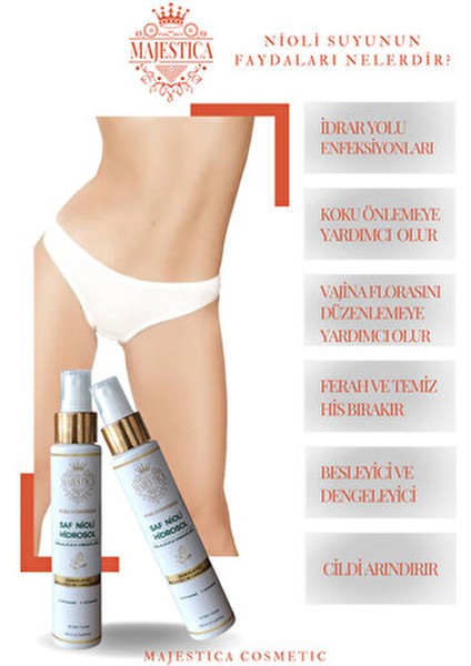 Nioli Hidrosol Suyu 100 ml Türkiye Menşeli Doğal İçeriklerle Formüle Edilmiştir