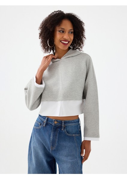 Crop Kadın Sweatshirt