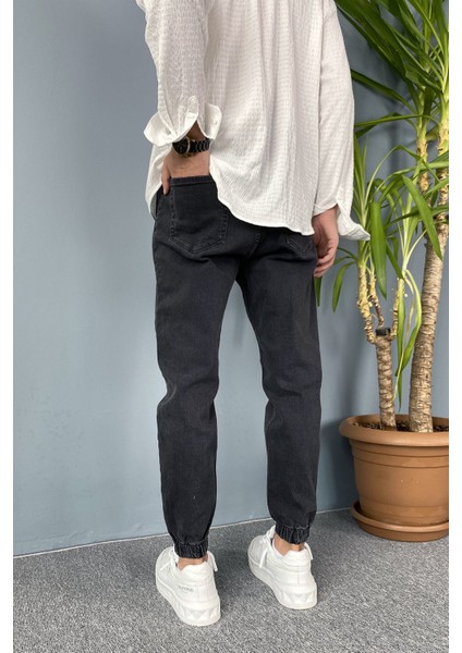 Paçası Lastikli Boyfriend Jogger Kot Pantolon modelleri