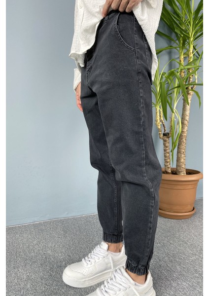 Paçası Lastikli Boyfriend Jogger Kot Pantolon indirimleri