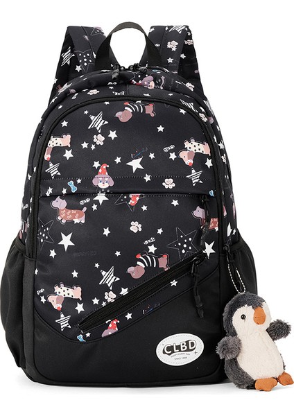 Yeni Renk Eşleştirme Ortaokul ve Lise Öğrencileri Büyük Kapasiteli Sırt Çantası Baskılı Çok Yönlü Rahat Sırt Çantası (Yurt Dışından)