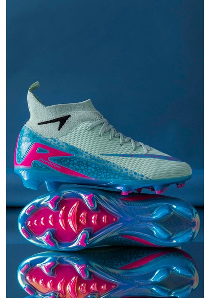 Erkek Halı Saha Kramponu Ithal Taban, Çim Saha, Yarım Çoraplı, Ergonomik, Ayağı Saran, Esnek ve Konforlu Futbol Ayakkabısı