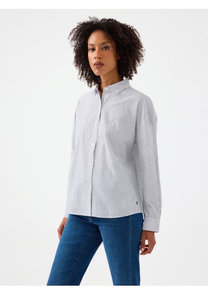 Relax Fit Kadın Gömlek U.kol