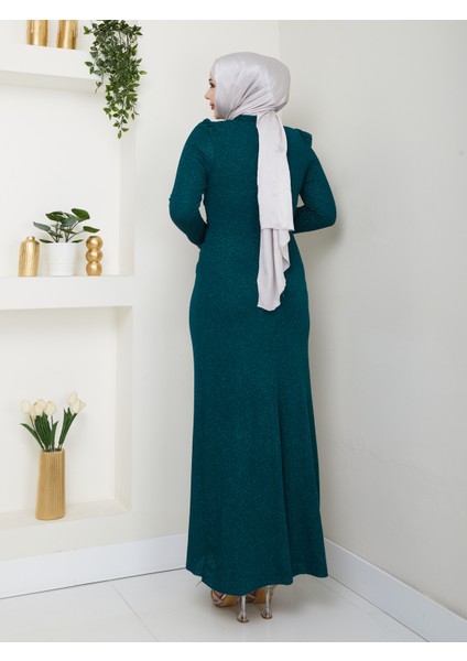 Simli Aksesuar Detaylı Abiye modelleri