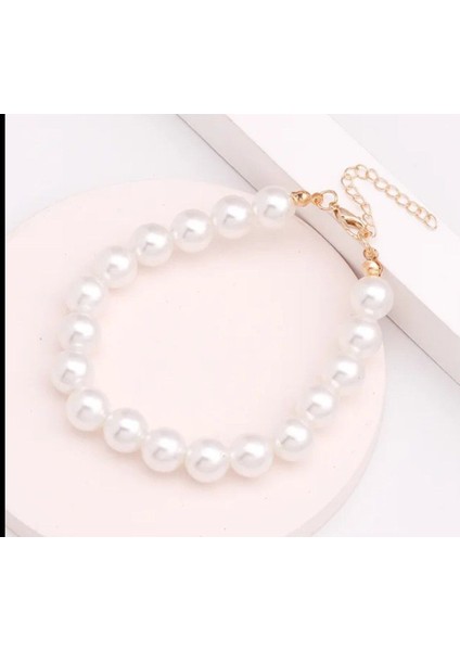 Zarif Beyaz Inci Bileklik ile Şıklığınızı Tamamlayın fiyatları
