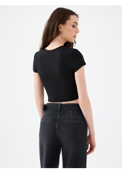 Crop Kadın Tshirt K.kol fiyatları