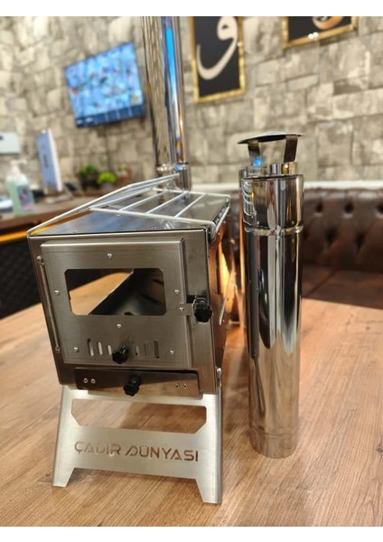 Krom Lüks Çadır Sobası fırsatları