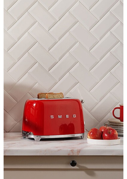 50's Style Retro Kırmızı Ekmek Kızartma Makinesi TSF01RDEU