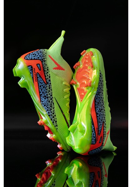 Erkek Halı Saha Kramponu Ithal Taban, Çim Saha, Yarım Çoraplı, Ergonomik, Ayağı Saran, Esnek ve Konforlu Futbol Ayakkabısı indirimleri