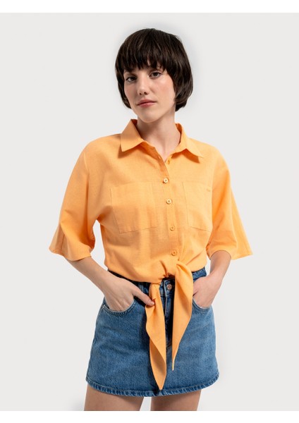 Regular Fit Kadın Gömlek K.kol