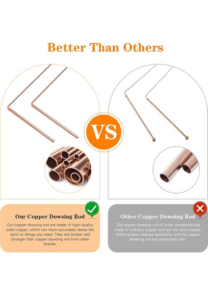 Saf Bakır Çubuklar - 2 Adet, Sarkaçlı ve Su Için Kehanet Matlı Kehanet Çubukları (Çanta ve Eldivenlerle Birlikte) (Yurt Dışından) fiyatları