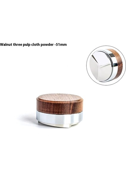 51 mm Kahve Tamper Kahve Dağıtıcı Alet Ceviz Kapaklı Espresso Düzleştirici Portafilter Espresso'ya Uygun (Yurt Dışından) indirimleri