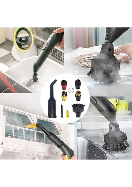 Karcher Sc1 Sc2 Sc3 Sc4 Sc5 Için 12 Parça Fırça Buharlı Temizleyici Aksesuarları, Buharlı Temizleyici Seti (Yurt Dışından) indirimleri
