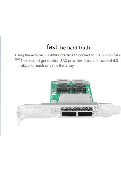Minisas Adaptör Kartı SFF-8087 - SFF-8088 Çift Portlu Sas Kartı Dahili - Harici Kart (Yurt Dışından) indirimleri
