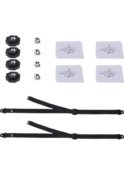 Paket Ayarlanabilir Tv Güvenlik Kayışları, Bebek Güvenliği Için Matkapsız Yapışkanlı Tv Ankrajları, Premium Tv Mobilyaları Için Devrilme Önleyici Kayışlar (Yurt Dışından)