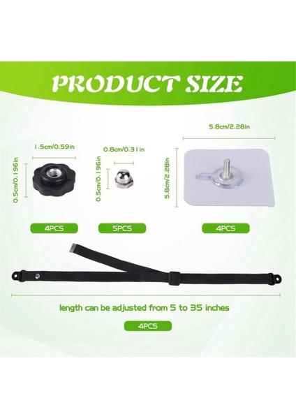 Paket Ayarlanabilir Tv Güvenlik Kayışları, Bebek Güvenliği Için Matkapsız Yapışkanlı Tv Ankrajları, Premium Tv Mobilyaları Için Devrilme Önleyici Kayışlar (Yurt Dışından) fırsatları