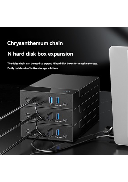 USB 3.0 - 3.5 Inç Sata Sürücü Yerleştirme Istasyonu Harici Sabit Disk Muhafazası 3.5 2.5 Inç Sata SSD HDD Için 20TB Ingiltere Fişi (Yurt Dışından) fiyatları