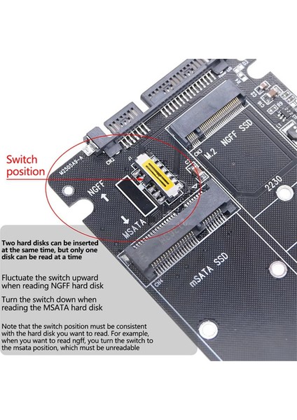 Msata - USB Adaptörü Msata Muhafazası M.2 Ngff Msata SSD - Sata 3.0 Adaptörü Yükseltici Kart M.2 Kutusu Kablosu (Yurt Dışından) fırsatları