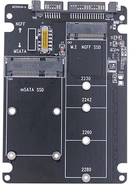 Msata - USB Adaptörü Msata Muhafazası M.2 Ngff Msata SSD - Sata 3.0 Adaptörü Yükseltici Kart M.2 Kutusu Kablosu (Yurt Dışından) indirimleri