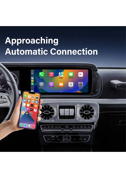 Kablosuz Carplay Adaptörü, Kablolu Carplay'i iPhone Ios 10+ ve Android Auto Için Kablosuz Carplay Adaptörüne Dönüştürür (Yurt Dışından)