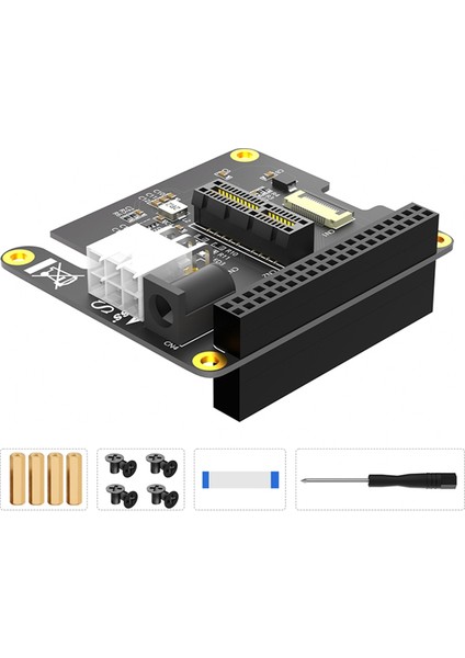 Raspberry Pi 5 Pcıe Ffc - Pcıe X1 Yuvası Için Hat Genişletme Kartı Gen2 Gen3, Raspberry Pi Için 40 Pin Gpıo Konnektörü ile (Yurt Dışından)