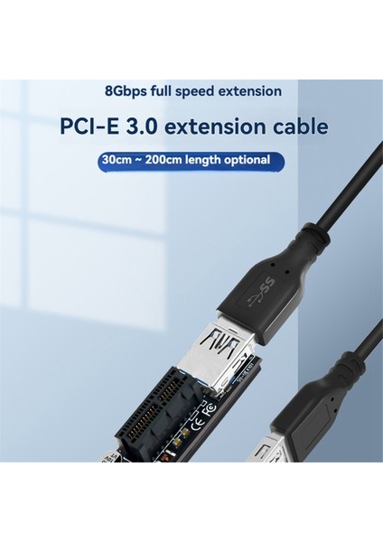 Btbcoin Eklenti Kartı Pcı-E Yükseltici Pcıe Pcı-Express X1 - X4 Pcı E Yükseltici Kart Uzatma Adaptörü 30 cm USB Uzatma Kablosuyla (Yurt Dışından) indirimleri