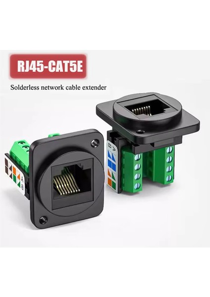 RJ45 CAT5E Ağ Kablosu Soketi RJ45 Panel Kurulum Modülü Ağ Kablosu Genişletici Cat 5 Panel Konnektörü (Yurt Dışından) fiyatları