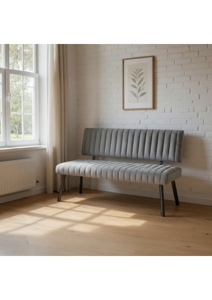 Koza Bank Sırtlı – Talas 10 Antrasit, Demonte Ayaklı, Zarif ve Fonksiyonel Tasarım