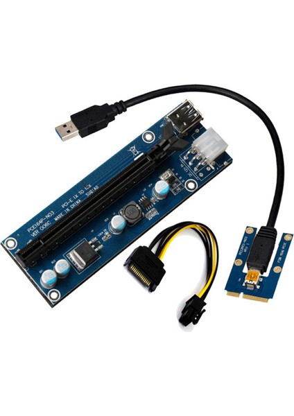Mini Pcıe - Pcıe X16 Grafik Kartı Genişletme Kartı Yükseltici Kartı Pcı Express Genişletme Kartı Adaptörü Uzatma Kablosu (Yurt Dışından)
